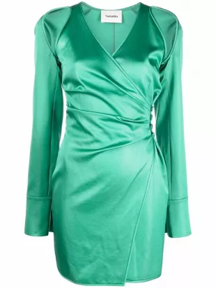 Ira Wrap Mini Dress