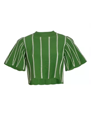 Linear Knit Crop Top