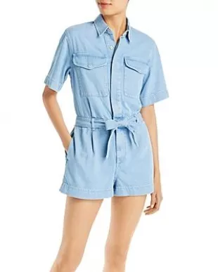 Lightweight Belted Romper