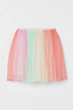 Jupe scintillante en tulle - Rose clair/ombré - ENFANT | H&M CH