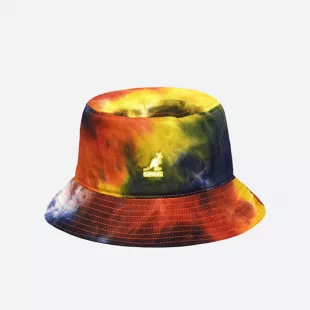 Tie Dye Bucket Hat Gold Palm K4359