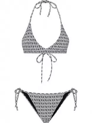 FF-pattern Two-piece Bikini