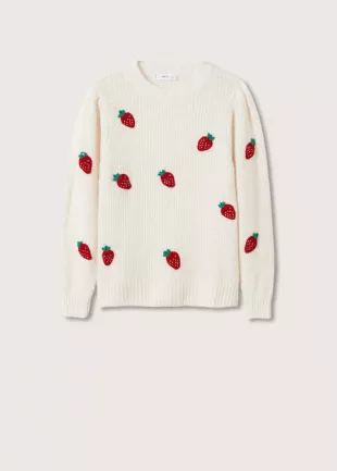 Mango - Knit Embroidered Sweater