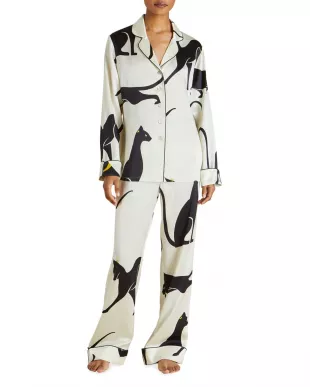Dorit Kemsley's Cat Print Louis Vuitton Pajamas