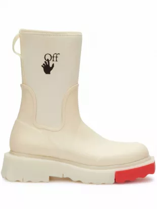logo-print chelsea rain boots