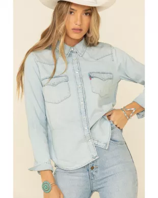 Women's Ultimate Denim Long Sleeve Western Shirt
