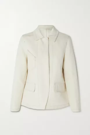 Foglia Cotton and Linen Blend Jacket