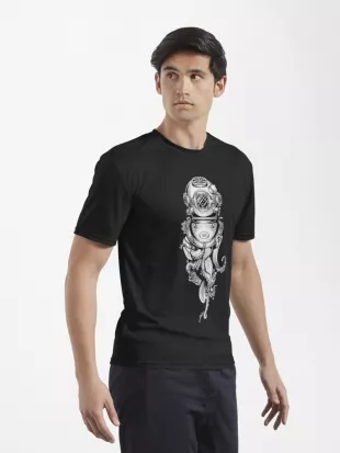 Octopus in Scuba Diving Active T-Shirt