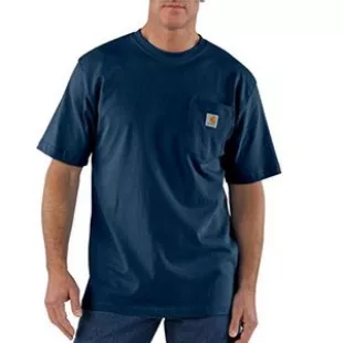 Fit Heavyweight Short-Sleeve Pocket T-Shirt Stream Blue