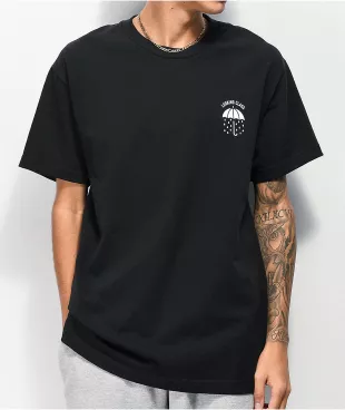 Rains It Pours Black T-Shirt