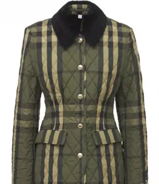 Lydd Quilted Check Logo Jacket