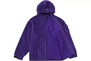Nike Arc Corduroy Hooded Jacket Purple