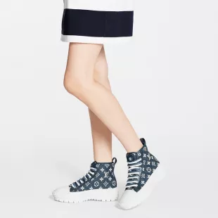 Louis Vuitton LV Squad Sneaker Boot worn by Tylynn as seen in