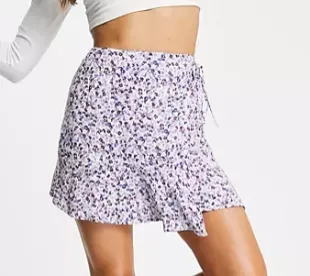 Wrap Skirt With Frill