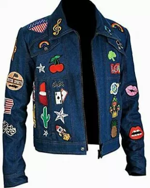 Elton John Taron Egerton Dancer Rocketman Movie Jacket Denim Cotton Costume Mens