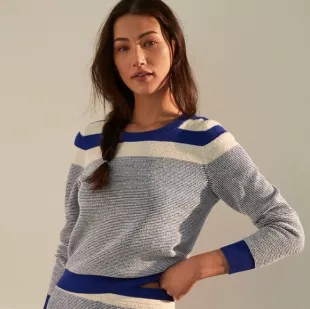 Maeve Paulina Striped Sweater