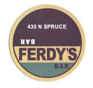 FERDY'S BAR COASTER SET MEMENTO NOLAN CULT MOVIE