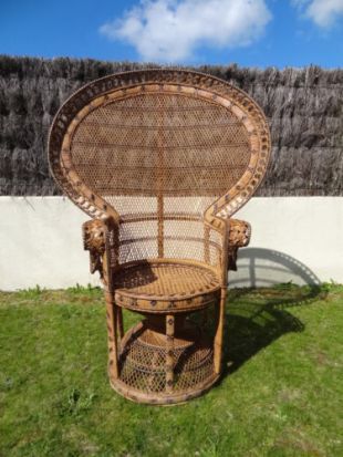 Fauteuil colonial en osier Pomare dit "Emmanuelle"