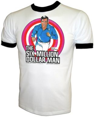 Vintage Lee Majors Six Million Dollar Bionic Man t-shirt