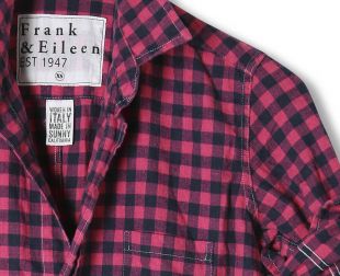Navy & Pink Check Flannel