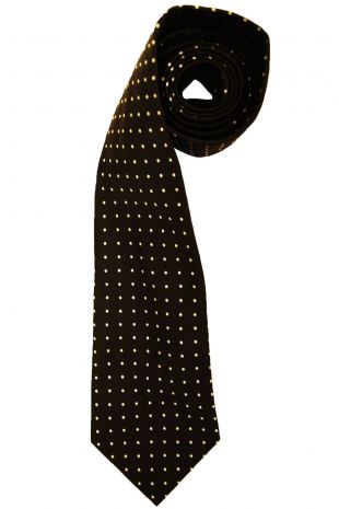 POLO RALPH LAUREN REGENCY BLACK DOT TIE