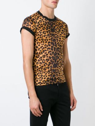 JEAN PAUL GAULTIER VINTAGE  t-shirt à motif léopard