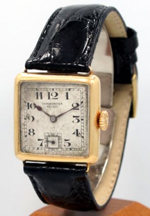 1920's Men's Vintage MOVADO 18K Yellow Gold