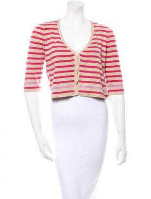 LORO PIANA STRIPED SHRUG