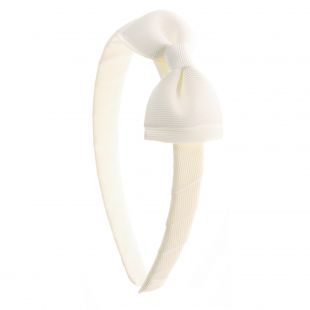Serre-tête à nœud blanc Claire's