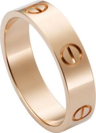 CARTIER Love 18ct pink-gold ring