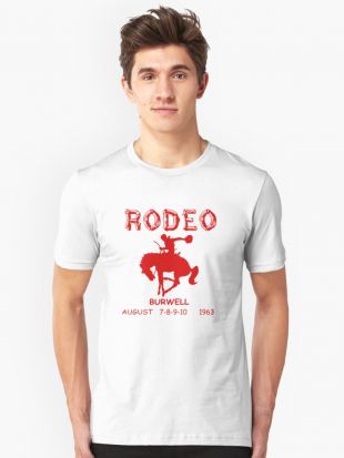 T-shirt blanc "RODEO Burwell "