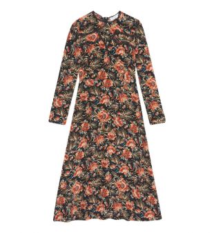 Robe en soie imprimé floral