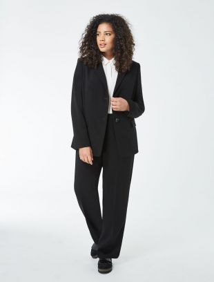 Veste blazer en triacétate, noire
