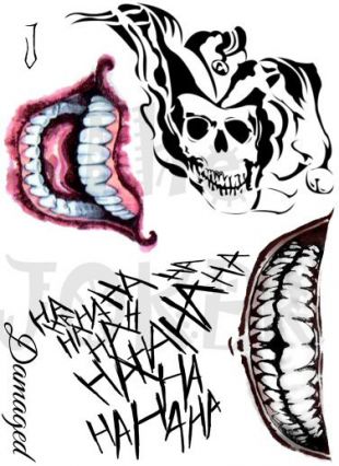 Tattoos of the Joker (Jared Leto) in Suicide Squad | Spotern