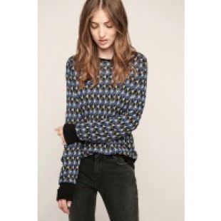 Pull à  imprimé géométrique