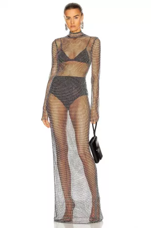 Crystal Mesh Gown