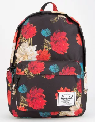 Classic XL Vintage Floral Black Backpack