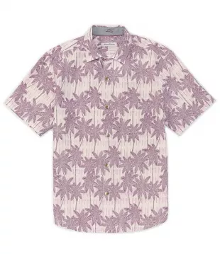 Palm Paradise Shirt in Grape Mist