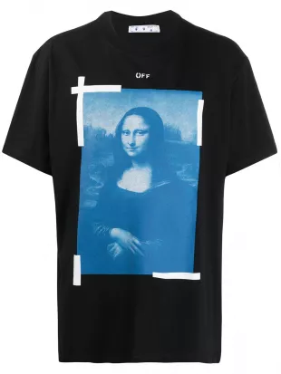 Mona Lisa Print Oversized T-shirt