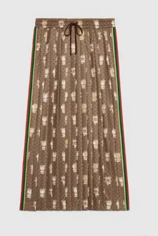 x Doraemon Technical Jersey Skirt