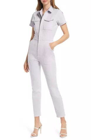 Fit for Success Stretch Cotton Twill Jumpsuit