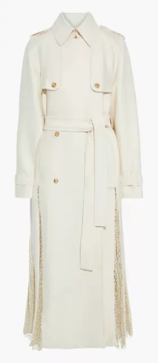 Lipara Macrame Trench Coat