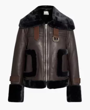 Lianna Faux Fur trimmed Leather Jacket