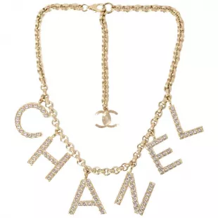 Chanel necklace deals letters