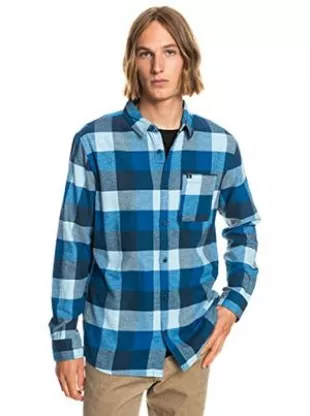 Quiksilver - Men's Motherfly Button Up Flannel Shirt