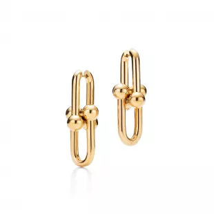 Gold Link Earrings