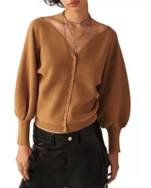 Hazel Puff Sleeve Cardigan