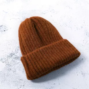 Beanies Women Solid Knitted Casual Warm Skullies Korean Style Elegant Student Hats Chic Womens Lovely Caps Autumn Winter Fashion