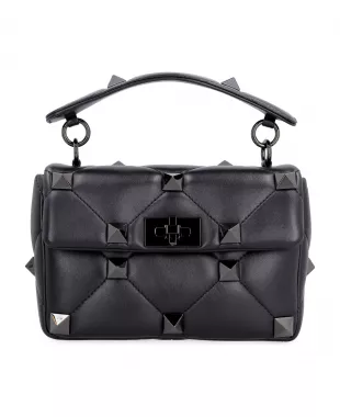 Roman Stud Leather Medium Bag