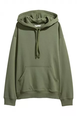 H&M - Hoodie In Khaki Green